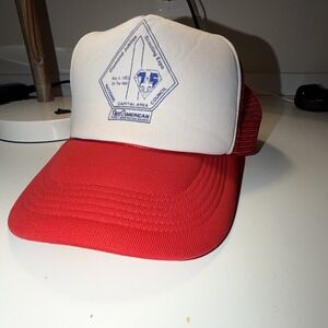 Vintage 1985 Boy Scouts Diamond Jubilee Scouting Expo‎ Trucker Hat USA